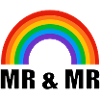 Gleichgeschlechtliche Ehe: Zwei Ehemänner Rainbow