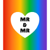 Gleichgeschlechtliche Ehe: Zwei Ehemänner Rainbow