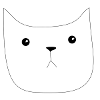 Katzenkopf Silhouette Minimal