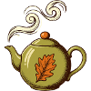 Teekanne mit Herbstduft