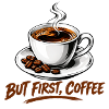Aber der erste Kaffee Klassischer Espresso-Becher