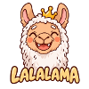 LALALAMA – Grinsendes Lama mit Krone