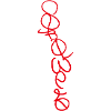 Rote Kontinuierliche Linienkunst - Srowes