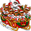 Lustiger Fussball-Weihnachtspulli- Fussball Outfit