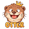 OTTER – Lustiger Otter mit Krone