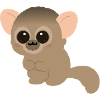 Chibi Night Monkey Niedlicher Charakter