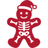 Skelett Lebkuchenmann Icon