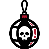 Totenkopf Christbaumkugel Icon