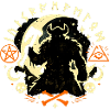 Schattendämon mit Symbolen