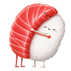 Kawaii Sushi Kuschelpärchen