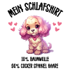 Cocker Spaniel Welpe Rosa Schlafshirt