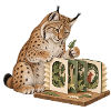 Luchs bastelt ein Wald-Tunnelbuch