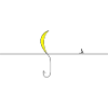 Nachtmond Silhouette Gelb Akzent