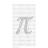Pi Zahlenblock mit dezentem π Symbol – Mathematik 