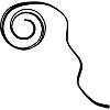 Luftschlange handgezeichnet