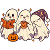 Geisterfreunde Halloween Teezeit