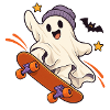 Geist Skateboard Halloween