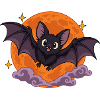 Mondfledermaus Cartoon