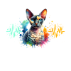 Cornish Rexkatze Herzlinie
