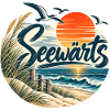 Seewärts Strandsunset