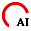 Rotes Hemisphärenbogenlogo