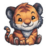 Tiger Jungtier Illustration