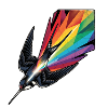 Bunter Vogel Schwalbe