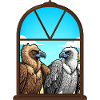 Adlerblick Fensterduo — Geier Freunde