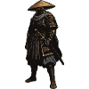 Samurai im Strohhut
