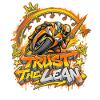 Trust the Lean Motorrad Graffiti
