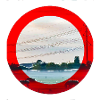 Rotkreis-Landschaft