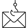 Fischerei-E-Mail-Phishing-Hotline-Symbol