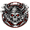 Vikingenschädel Feuerkreis
