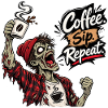 Kaffeeliebhaber Zombie Kaffee Spruch Design