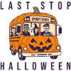 Pumpkin Bus Spooky School Halloween
