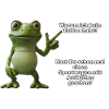 Grüner Frosch zum Thema Tattoo