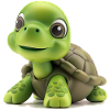 Fröhliche Grüne Schildkröte