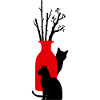 2_gatti_neri_con_vaso_rosso_e_rami