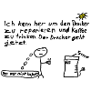 Druckerreparatur mit Kaffeewitz