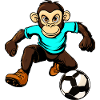 Fussballer Affe