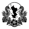 Mayotte Seepferdchen Floral Black
