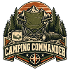 Camping Commander – Lustiges Camping-Abzeichen