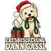 Weihnachtshund Erst Gassi