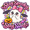 Halloween Geist mit Kürbis