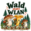 Wald statt WLAN Pilzhumor