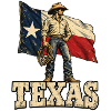 Texas Cowboy Flagge