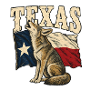 Texas Wolf Flagge