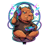 Capybara Gamer Mit Controller Gaming Kawaii