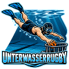 Unterwasser Rugby Action-Illustration