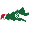 Katze Weihnachtsbaum Grafik